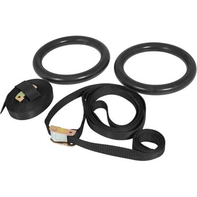 Gorilla Sports Gymnastikringe - 2 st, Svart Gorilla Sports Gymnastikringe - 2 st, Svart