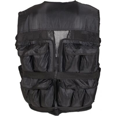 Gorilla Sports Gewichtsweste - Verstellbar 30kg - Schwarz Gorilla Sports Gewichtsweste - Verstellbar 30kg - Schwarz