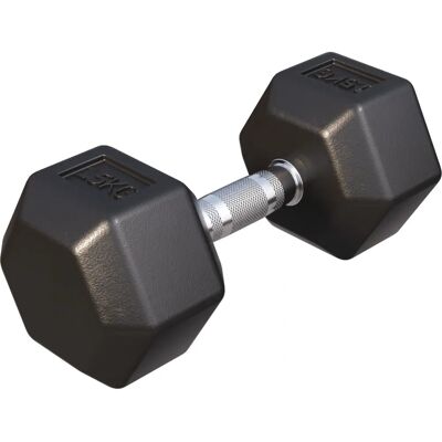 Gorilla Sports Hexagon Gummihantel 4-30kg - Kettlebell Gorilla Sports Hexagon Gummihantel 4-30kg - Kettlebell