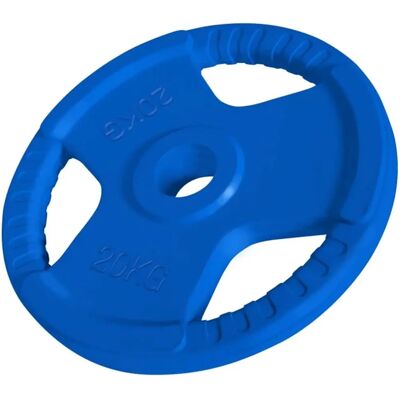 Gorilla Sports Viktplattor - 51mm Gummiöverdrag 1,25-25kg Gorilla Sports Viktplattor - 51mm Gummiöverdrag 1,25-25kg