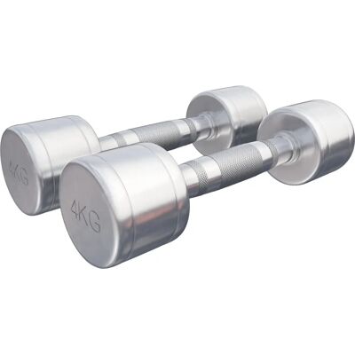 Haltères Chrome Gorilla Sports - 1-20kg - Équipement Compact de Fitness - Publicité Haltères Chrome Gorilla Sports - 1-20kg - Équipement Compact de Fitness - Publicité