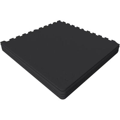 Gorilla Sports Połączone Panele Podłogowe - 6 sztuk, Czarny Gorilla Sports Połączone Panele Podłogowe - 6 sztuk, Czarny