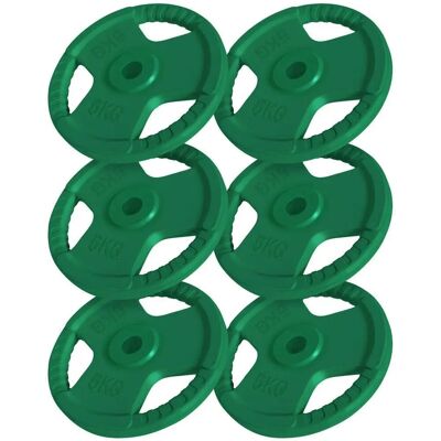 Gorilla Sports Płyta Obciążeniowa - Pokryta gumą 30mm - Różne wagi Gorilla Sports Płyta Obciążeniowa - Pokryta gumą 30mm - Różne wagi