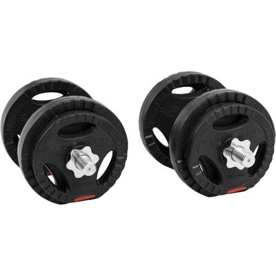 Gorilla Sports Justerbara Handvikter - 21 kg, Svart Gorilla Sports Justerbara Handvikter - 21 kg, Svart