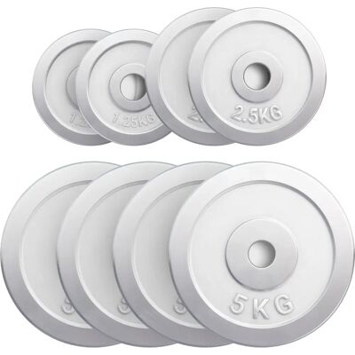 Gorilla Sports Kromade Vektskivor - 27kg Gorilla Sports Kromade Vektskivor - 27kg