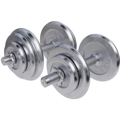 Gorilla Sports Kromade Handviktsset - 2x15kg Gorilla Sports Kromade Handviktsset - 2x15kg