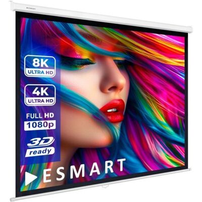eSmart Germany - MIROLO - 203 x 203 cm - Roll - Projektion Leinwand eSmart Germany - MIROLO - 203 x 203 cm - Roll - Projektion Leinwand