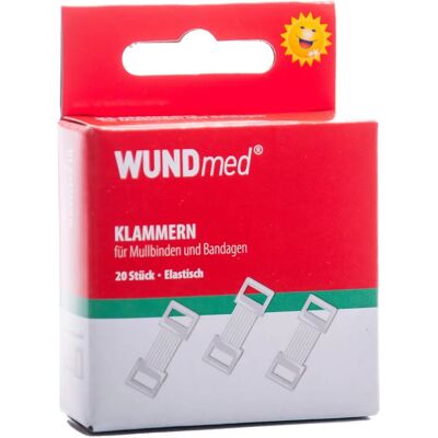 Pinces WUNDmed pour fixer bandages - 20 pièces - Publicité Pinces WUNDmed pour fixer bandages - 20 pièces - Publicité