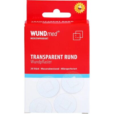 WUNDmed Transparente Runde Pflaster - Klein, Wasserabweisend, 2,5cm WUNDmed Transparente Runde Pflaster - Klein, Wasserabweisend, 2,5cm