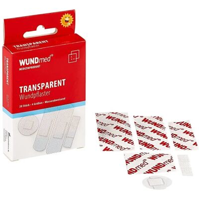 WUNDmed Wasserdichte Transparente Pflaster - 20 Stück WUNDmed Wasserdichte Transparente Pflaster - 20 Stück