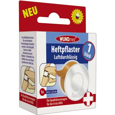 WUNDmed Medizinischer Klebeband - Fixierung, Atmungsaktiv, 5m WUNDmed Medizinischer Klebeband - Fixierung, Atmungsaktiv, 5m