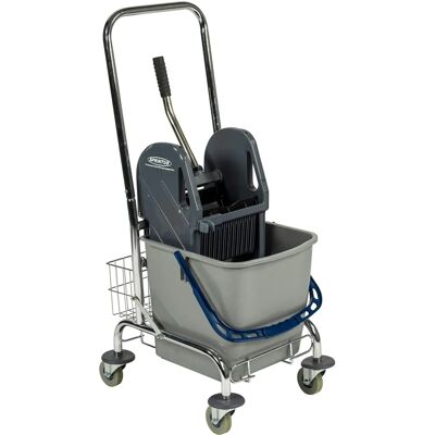 Kaiserkraft Nassreinigungskar - 27L, Metallrahmen, Grau Kaiserkraft Nassreinigungskar - 27L, Metallrahmen, Grau