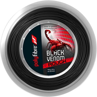 Polyfibre Black Venom Rough 1.25 mm Tennissait - Kontrolle & Spin Polyfibre Black Venom Rough 1.25 mm Tennissait - Kontrolle & Spin