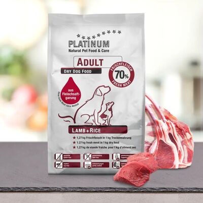 Platinum Lamm + Reis 5kg - Hundefutter Platinum Lamm + Reis 5kg - Hundefutter
