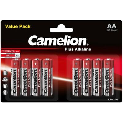 Pile Alcaline LR6 AA de Marque Camelion - Pack de 8 - Publicité Pile Alcaline LR6 AA de Marque Camelion - Pack de 8 - Publicité