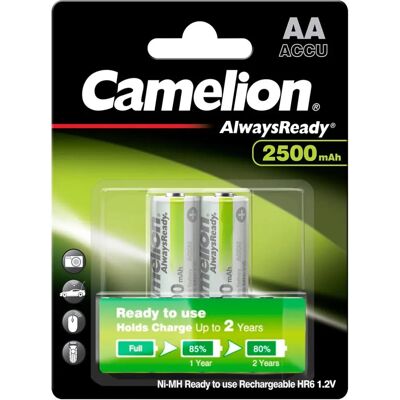 Camelion AA Wiederaufladbare Batterie 2500mA - Batterien Camelion AA Wiederaufladbare Batterie 2500mA - Batterien