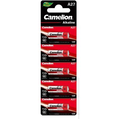 Pile Camelion LR27A - Spéciale 12V Alcaline, 5 pcs. Publicité Pile Camelion LR27A - Spéciale 12V Alcaline, 5 pcs. Publicité