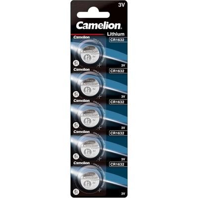Pile au lithium Camelion CR1632 - 5 pcs - Publicité Pile au lithium Camelion CR1632 - 5 pcs - Publicité