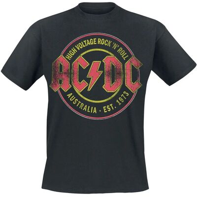AC/DC High Voltage T-paita - Lyhythihainen - Musta - Virallinen tavara AC/DC High Voltage T-paita - Lyhythihainen - Musta - Virallinen tavara