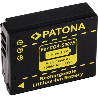 Batteria Patona Panasonic CGA-S007 DMW-BCD10 - Batteria per fotocamera Batteria Patona Panasonic CGA-S007 DMW-BCD10 - Batteria per fotocamera