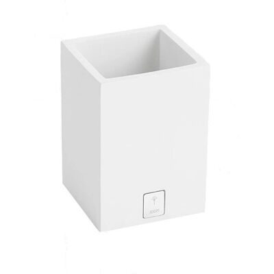 JOOP! Bathline Aufbewahrungsbox - Quadratisch - Weiß - 7,5x7,5x11 cm JOOP! Bathline Aufbewahrungsbox - Quadratisch - Weiß - 7,5x7,5x11 cm