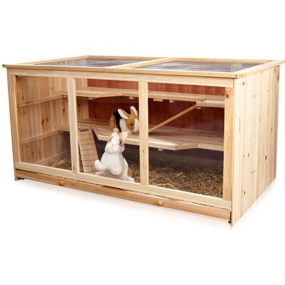 MELKO Gabbia roditori in legno - 117x63x58 cm - Gabbia MELKO Gabbia roditori in legno - 117x63x58 cm - Gabbia