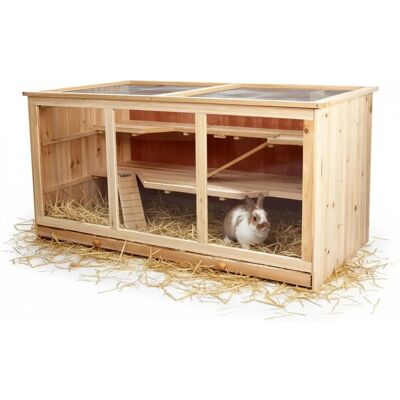 MELKO Gabbia roditori in legno - 117x63x58 cm - Gabbia MELKO Gabbia roditori in legno - 117x63x58 cm - Gabbia