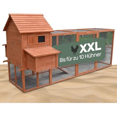 MELKO - XXL Outdoor Wooden Poultry Coop - 310 cm - Chick Coop MELKO - XXL Outdoor Wooden Poultry Coop - 310 cm - Chick Coop