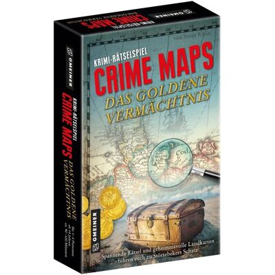 Gmeiner Verlag Crime Maps - L'héritage d'or - Jeu de puzzle - Publicité Gmeiner Verlag Crime Maps - L'héritage d'or - Jeu de puzzle - Publicité