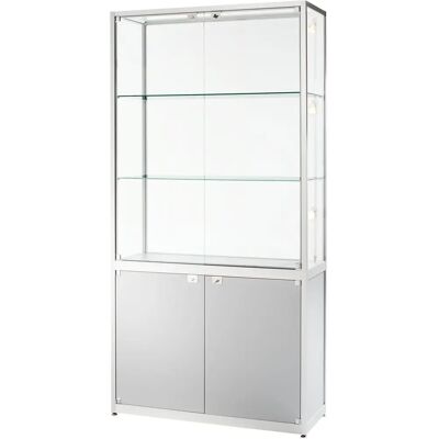Vitrina de Almacenaje Kaiserkraft - Plata, 2 Puertas, 2000x800x400mm Vitrina de Almacenaje Kaiserkraft - Plata, 2 Puertas, 2000x800x400mm