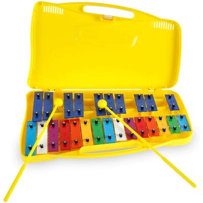 Xylophone chromatique soprano Cantabile GSG-25 - 25 tons, enfants, étui, mailloches - Publicité Xylophone chromatique soprano Cantabile GSG-25 - 25 tons, enfants, étui, mailloches - Publicité