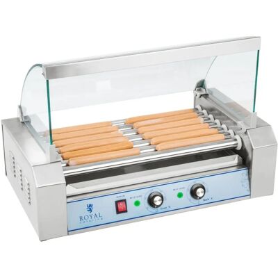 Grill na hot dog Royal Catering - 7 wałków - stal nierdzewna RCHG-7E Grill na hot dog Royal Catering - 7 wałków - stal nierdzewna RCHG-7E