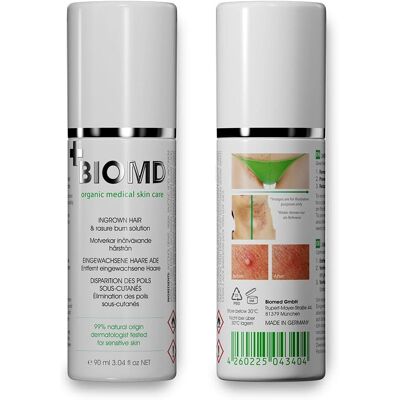 Biomed lindring av inåtväxande hår - Rakhyvel 90 ml Biomed lindring av inåtväxande hår - Rakhyvel 90 ml