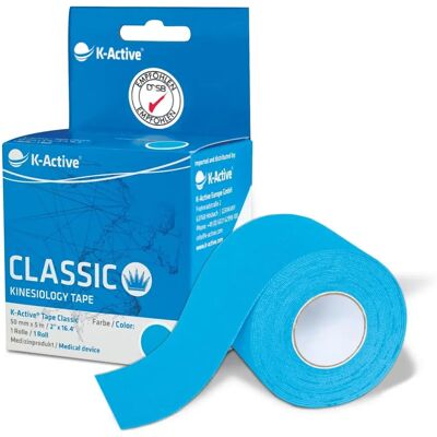 NAQI K-Active Tape Classic - Bleu 5cm x 5m NAQI K-Active Tape Classic - Bleu 5cm x 5m