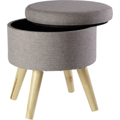 Echtwerk Hocker mit Stauraum Max EW-SH-0485 grau - Tabouret avec Rangement - Publicité Echtwerk Hocker mit Stauraum Max EW-SH-0485 grau - Tabouret avec Rangement - Publicité