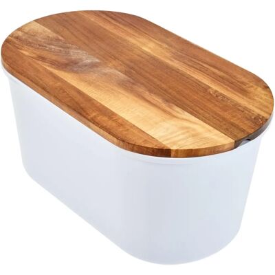 FRESH Broodbox - Opslag, Houten deksel, 37x22x17cm FRESH Broodbox - Opslag, Houten deksel, 37x22x17cm