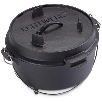 ECHTWERK Dutch Oven - 4,9L, Fekete, Ø 25,4cm, magasság 19cm ECHTWERK Dutch Oven - 4,9L, Fekete, Ø 25,4cm, magasság 19cm