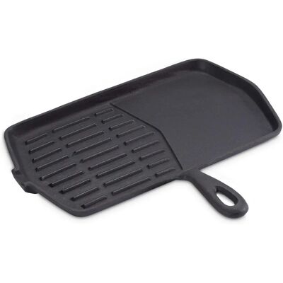 Echtwerk Gusseisen Grillpfanne Mit Langem Griff - Bratpfanne Echtwerk Gusseisen Grillpfanne Mit Langem Griff - Bratpfanne
