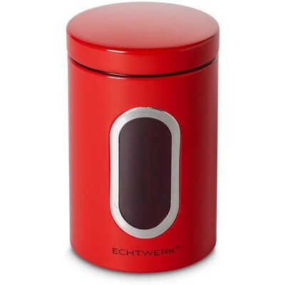 Contenitore di stoccaggio rosso ECHTWERK - Single Road - 1,4L Organizzatore cucina Contenitore di stoccaggio rosso ECHTWERK - Single Road - 1,4L Organizzatore cucina