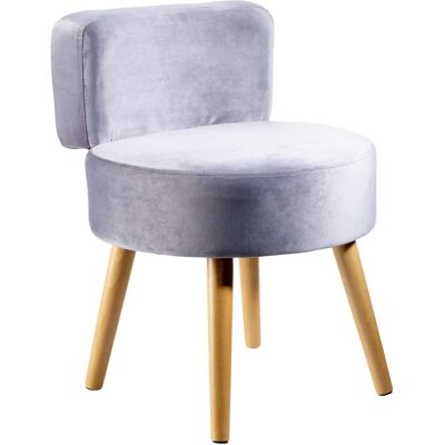 Fauteuil Milo d'Echtwerk - Tissu gris & Structure en bois - Publicité Fauteuil Milo d'Echtwerk - Tissu gris & Structure en bois - Publicité