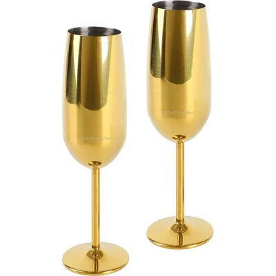 ECHTWERK Arany pezsgőpohár - Törésálló, 250ml ECHTWERK Arany pezsgőpohár - Törésálló, 250ml