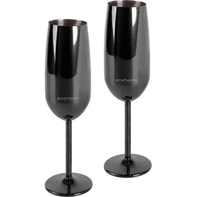 ECHTWERK Schwarzes Champagnerglas - Sektglas ECHTWERK Schwarzes Champagnerglas - Sektglas