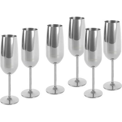 ECHTWERK Gouden Champagneglazen-Set - 6 Stuks, 250ml - Duurzaam & Stijlvol ECHTWERK Gouden Champagneglazen-Set - 6 Stuks, 250ml - Duurzaam & Stijlvol