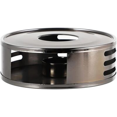 Calentador de té ECHTWERK - acero inoxidable, negro, diámetro 15cm, altura 5cm - Calentador de té Calentador de té ECHTWERK - acero inoxidable, negro, diámetro 15cm, altura 5cm - Calentador de té