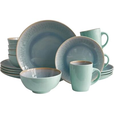 Echtwerk Vintage színes porcelán étkészlet - 24 részes 6 személyre Echtwerk Vintage színes porcelán étkészlet - 24 részes 6 személyre
