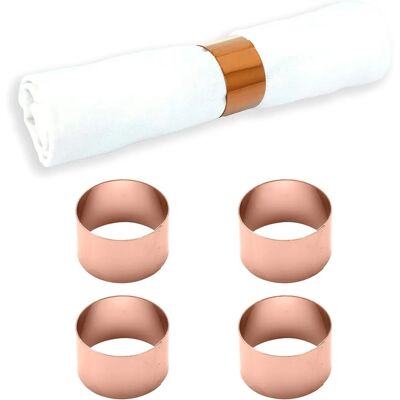 Anello Tovagliolo ECHTWERK Oro Rosa in Acciaio Inox - Set da 4 Anello Tovagliolo ECHTWERK Oro Rosa in Acciaio Inox - Set da 4