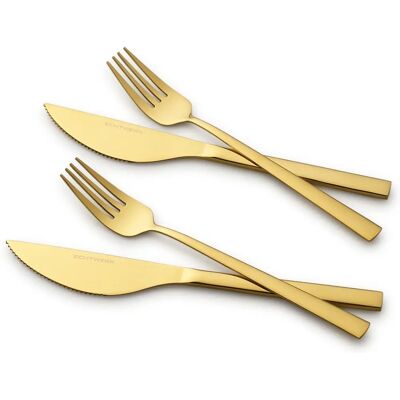 Angelini Gold Bestekset 4-delig Angelini Gold Bestekset 4-delig