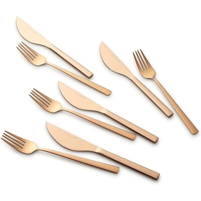 Angelini Koper 8-delig Bestekset - Bestek Angelini Koper 8-delig Bestekset - Bestek