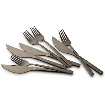 ECHTWERK Angelini 8-delig bestekset - Zwart ECHTWERK Angelini 8-delig bestekset - Zwart