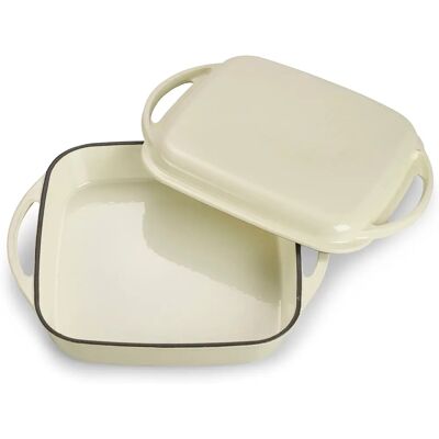 Echtwerk Gusseisen 2-in-1 Bräter & Pfanne - 2,4L - Beige Echtwerk Gusseisen 2-in-1 Bräter & Pfanne - 2,4L - Beige